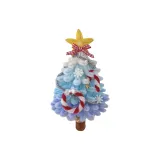 Синий градиентный рождественский лес [материал, упаковка]