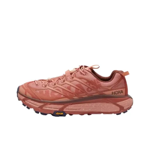 HOKA ONE ONE Mafate Three 2 Дышащая Низкая Уличная Обувь Унисекс Красная