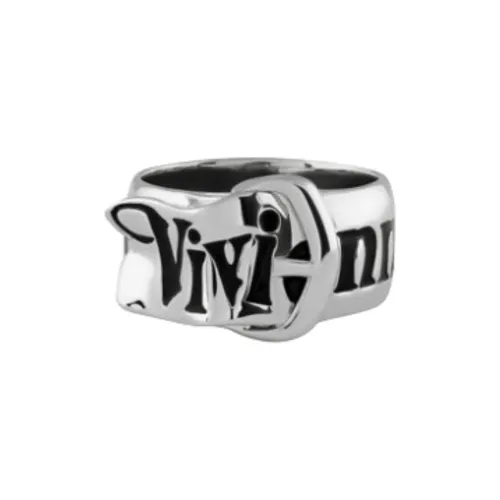 Vivienne Westwood Brass Enamel Rings Men's Silver Вивьен Вествуд Латунь Эмаль Кольца Мужские Серебряный
