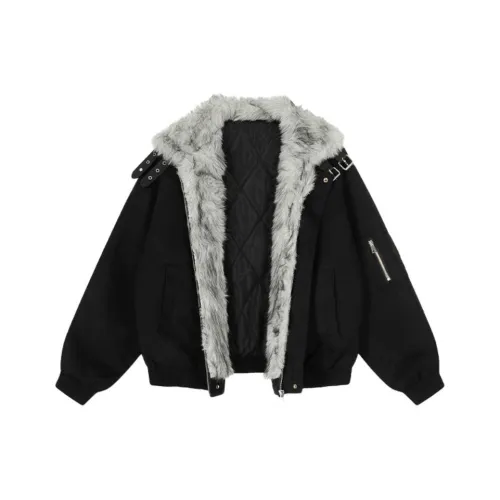 BRG Черный Женские пуховики