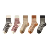 Белый Черный+Белый Красный+Светлый Верблюжий+Карамель+Темный Коричневый[5 Упаковок]