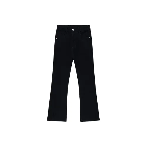 CHENYING Черные буткат унисекс джинсы