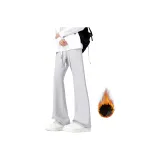 Бело-серый (утолщенный с флисовой подкладкой)