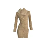 Комплект (Хаки кардиган + короткая юбка)