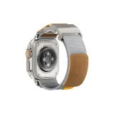 Серый с серебряной магнитной застежкой