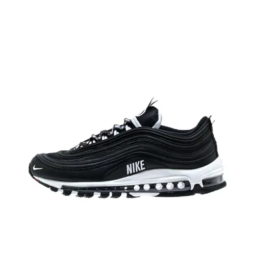 Nike Air Max 97 Амортизация Легкий Низкий Топ Беговые Кроссовки Мужские Черные
