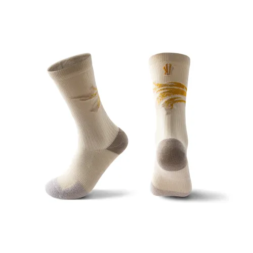 Anta Колено Высокие Носки Унисекс Кукуруза Белый