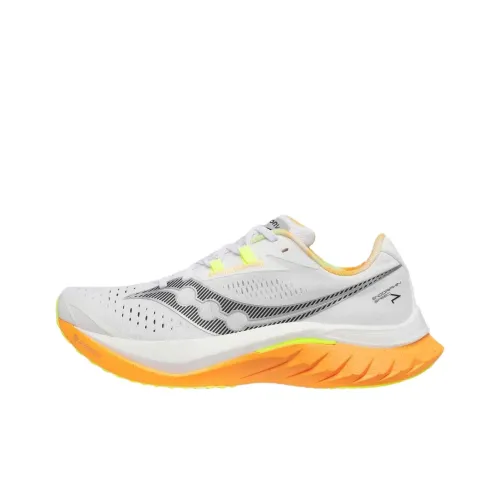 Saucony Амортизация Низкий Топ Повседневные Тренировочные Беговые Кроссовки Мужские Белые