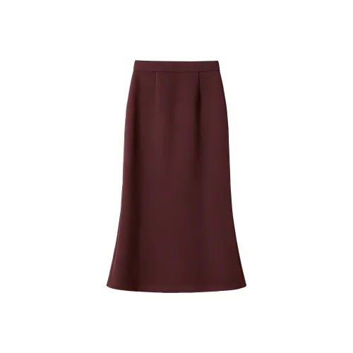 TOUCH Повседневный Длинный Юбка Женская Анкора Красный