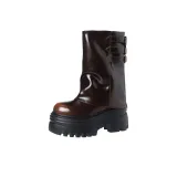 Коричневый, 12 см, с флисовой подкладкой