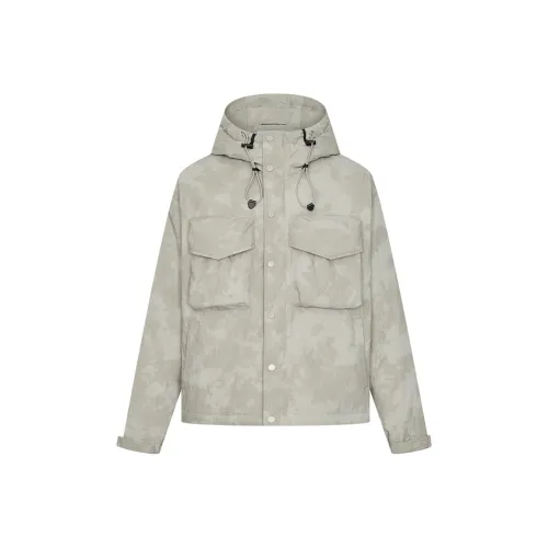 URBAN REVIVO Холодный серый Мужской пуховик