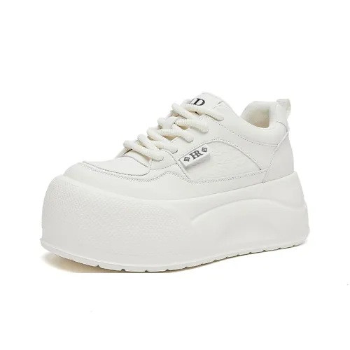 HR Скейтборд Кроссовки Низкие Топ Экрю Женские