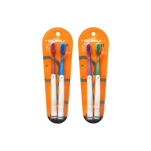 HAONIU Зубная щетка Взрослые Мягкая щетина Студенты Вечеринка Пара Дом Семья Упаковка Случайный цвет