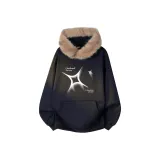 Темно-синий, синий, коричневый, мех