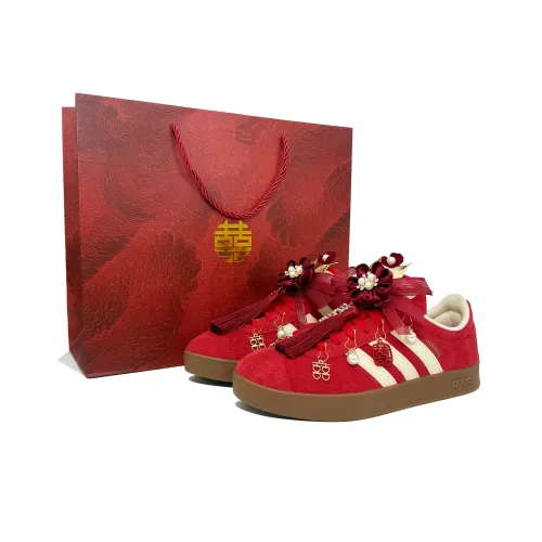 Adidas Vl Court Classic Цветущие цветы и полная луна Амортизация Износостойкие Низкие Кроссовки для скейтбординга