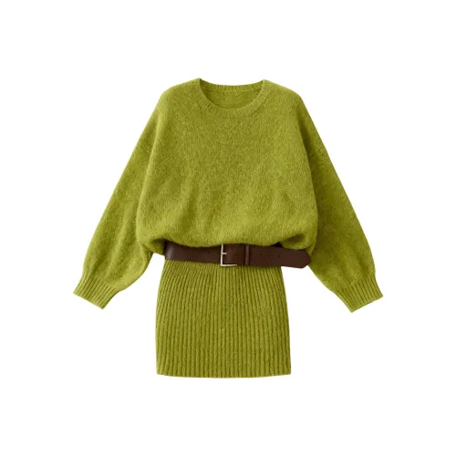 GOSO Длинное платье с длинными рукавами для женщин