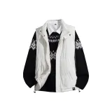 Экрю жилет + черный свитер