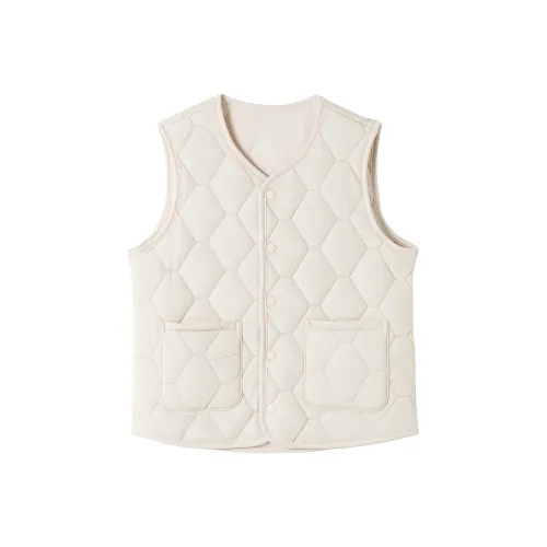 SHANGJING Экрю Женские жилеты