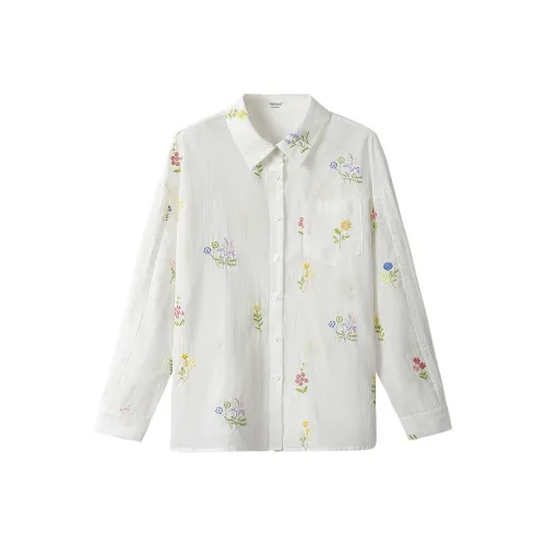 Inman Фарфор Белый Женские Рубашки