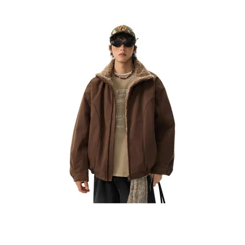 NRXX Темный кофейный унисекс пуховики