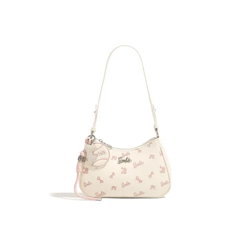 Барби Синтетическая кожа Сумка через плечо Женская Экрю
