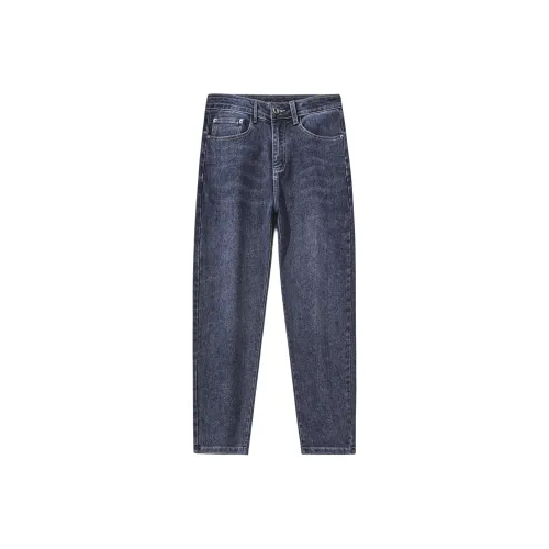 XIEXIELE Синий Серый Мужские Джинсы