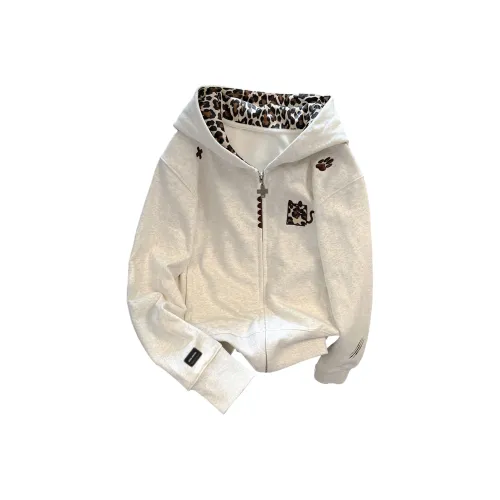 UNA RETA Белый Серый Унисекс Свитшоты