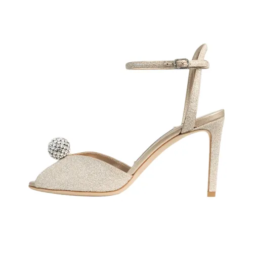 Jimmy Choo Sacora Низкий каблук Высокие каблуки 8,5 см Женские Золото