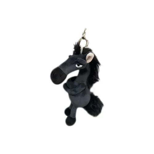 HUHUXIONG Heaven Избранный Удачи Черная Лошадь Розовая Лошадь Высокий Ключ Пони Плюшевый Брелок 18 см Высокий