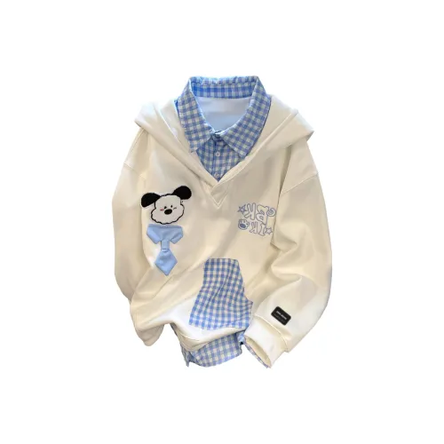 UNA RETA Белый Женский Свитшот