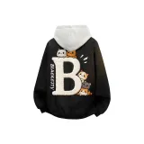 Черный хлопковый пуховик