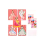 Мечтательный Набор для Девушки Пунш [5 Пунш Карточек + 2 Тканевые Сумки + Пунш Ручка + 1 Жемчужный Хлопок]