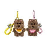 Коричневый пес Розовый Красный Слюнявчики + Коричневый пес Желтый Слюнявчики (2 упаковки)