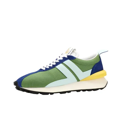 Lanvin Bumpr Низкий Топ Повседневная Обувь Мужская Зеленая