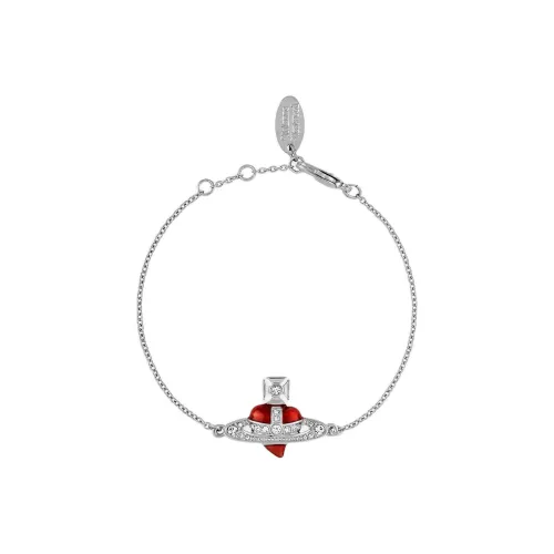 Vivienne Westwood NEW DIAMANTE HEART Эмаль Браслеты Женские