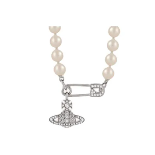 Vivienne Westwood Латунь Стекло Ожерелья Женское Серебро