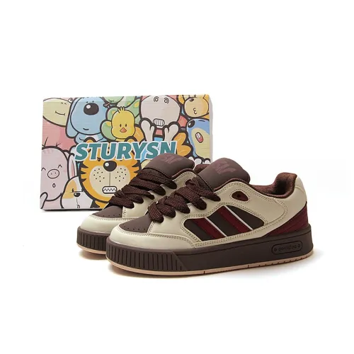 STUR YSN Износостойкие и Легкие Низкие Кроссовки для Скейтбординга Женские Бежевые Коричневые