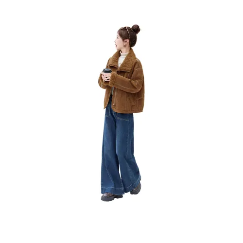 MEXICAN Бархатовое пальто женское