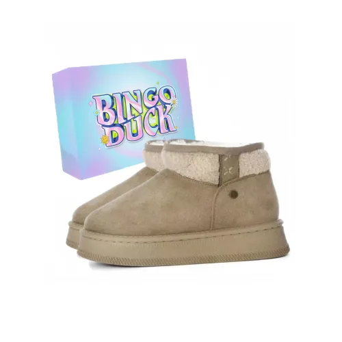 BINGO DUCK Короткие Сноубутсы с Платформой Женские