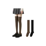 Высота колена] Темно-коричневый + Черный