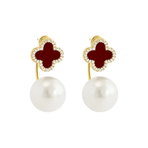 Серьги-гвоздики из серебра 925 пробы YICAN S925