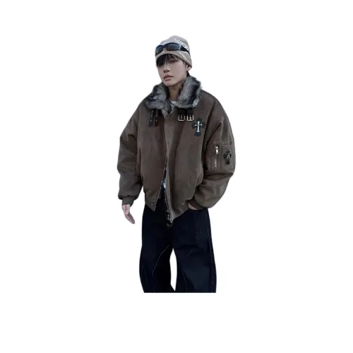 DEMAVIE Кофейный Унисекс Пуховики