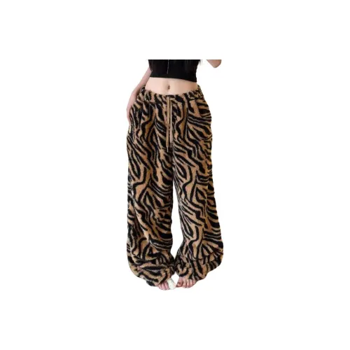 PWUE Леопардовый принт Унисекс Повседневные брюки
