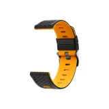 Чёрный, жёлтый, ромб, узор, двухцветный, кремниевый ремешок