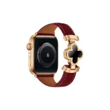 Бордовый Светло-золото-тон Замковая Черный Цветок