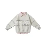 Бело-серый с флисовой подкладкой