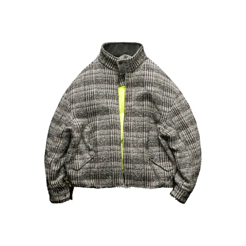 YIMAI Кофейная клетка Унисекс Пуховики