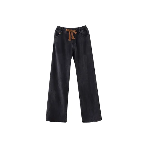 ЮЙЧЖАОЛИНЬ Черные Женские Джинсы