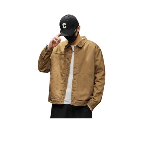 Tonlion Хаки Унисекс Джинсовые куртки