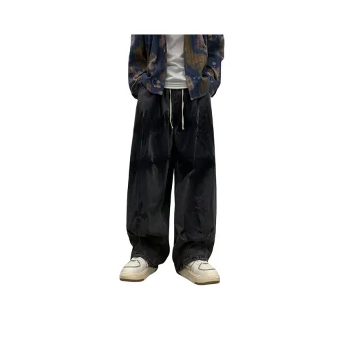 ЮЙЧЖАОЛИНЬ Черный Серый Женские Джинсы